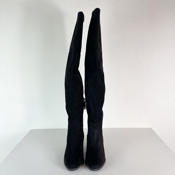 Bp. NWOB Women's Luke Over-The-Knee Faux Suede Tall Black Boot 6M - Picture 5 of 10